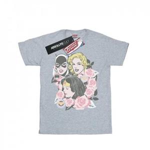 DC Comics meisjes Super Powers katoenen T-shirt met bloemenframe 12-13 wit