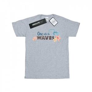 Disney Girls Moana One With The Waves katoenen T-shirt 9-11 Years wit