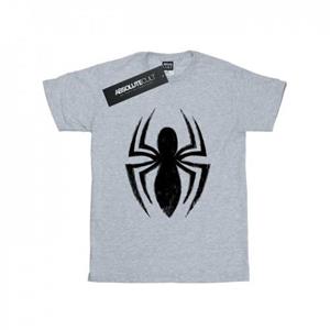 Marvel meisjes Spider-Man Ultimate Spider-logo katoenen T-shirt 9-11 Years wit