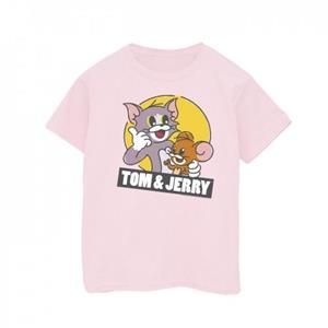 Tom And Jerry Girls Sketch Logo Cotton T-Shirt 3-4 Years wit