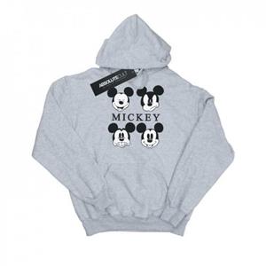 Disney jongens Mickey Mouse vier hoofden hoodie 12-13 grijs