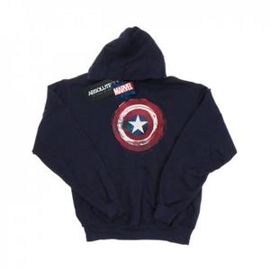 Marvel Boys Captain America Splatter Shield-hoodie 7-8 Years wit