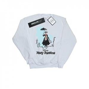 Disney Boys Mary Poppins Rooftop Landing Colour Sweatshirt 12-13 wit