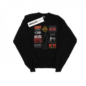 AC/DC-sweatshirt uit de kunstcollectie voor jongens 12-13 zwart