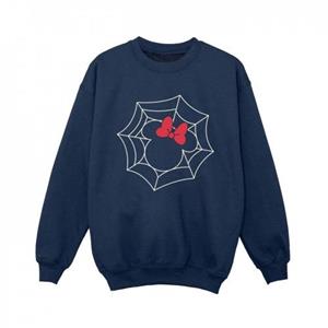 Disney jongens Minnie Mouse spinnenwebsweatshirt 12-13 zwart