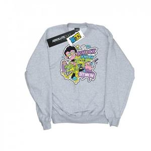 DC Comics Boys Teen Titans Go Knock Knock Sweatshirt 9-11 Years wit