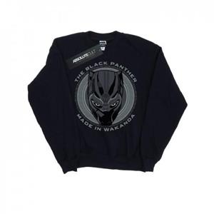 Marvel Boys Black Panther Made in Wakanda Sweatshirt 7-8 Years wit