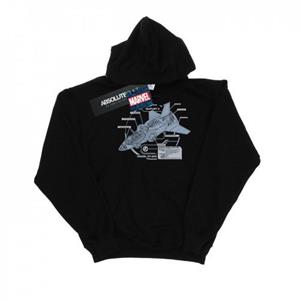 Marvel Boys The Avengers Quinjet Breakdown-hoodie 12-13 zwart