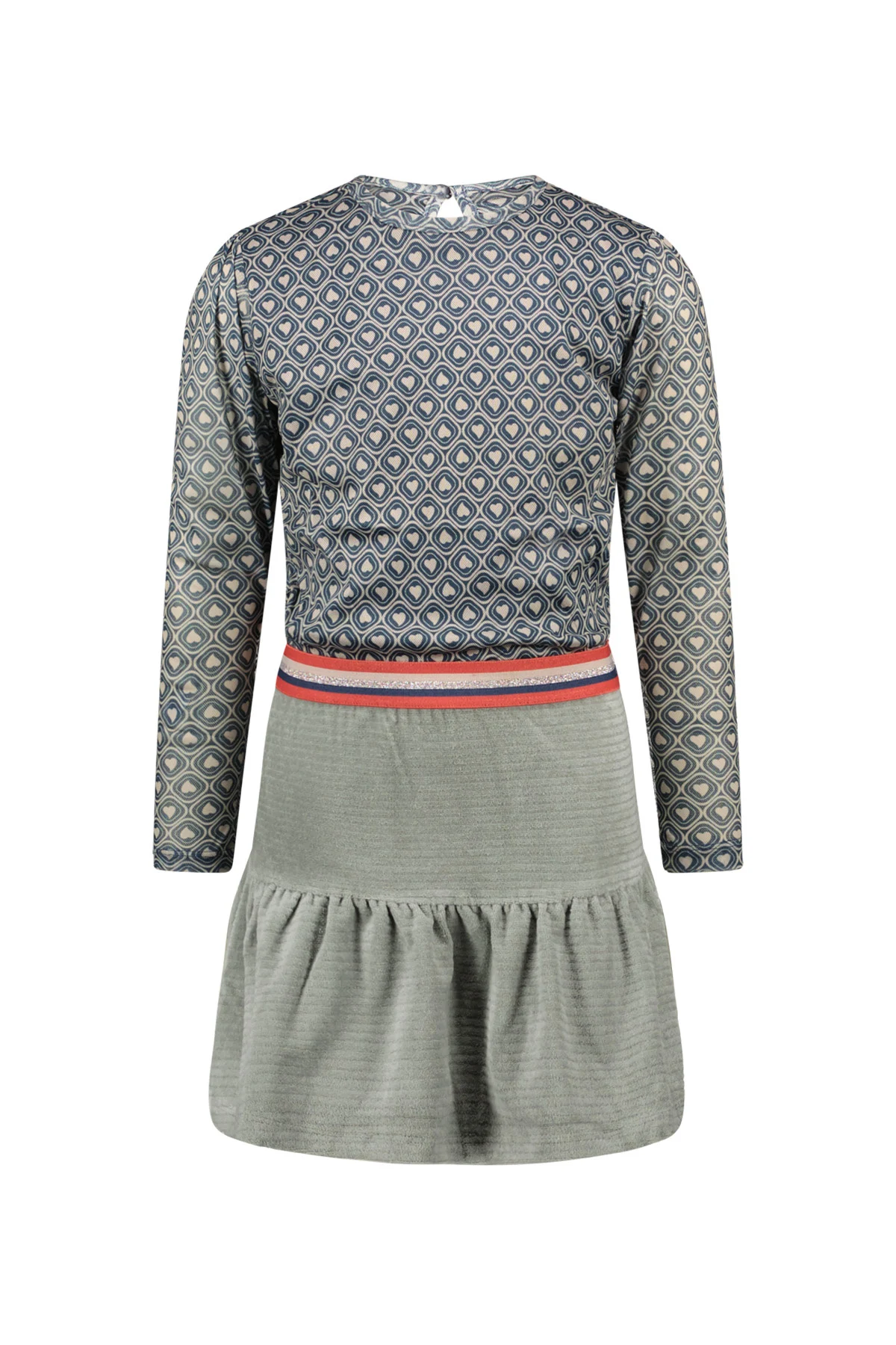 MAYCE Winter jurk meisjes mesh, hartjes