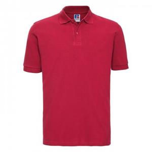 Russell 100% katoenen poloshirt met korte mouwen voor heren 2XL zwart
