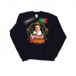 Elf Girls Buddy glimlachend sweatshirt 5-6 Years wit