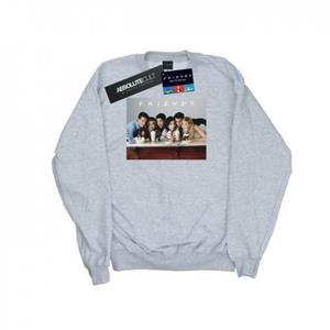 Friends Vrienden meisjes groepsfoto milkshakes sweatshirt 9-11 Years wit