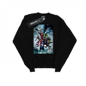 Marvel Girls Avengers Team Montage-sweatshirt 12-13 wit