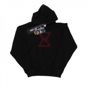 Marvel Girls Avengers Infinity War zwarte weduwe lijnen hoodie 5-6 Years wit