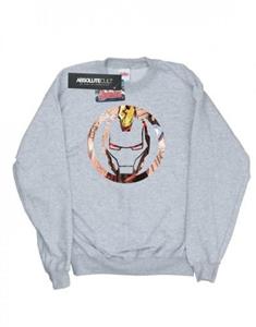 Marvel Boys Iron Man Montage symbool sweatshirt 12-13 zwart