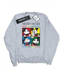 Disney jongens Mickey Mouse vierkant kleur sweatshirt 9-11 Years wit