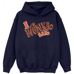 Pertemba FR - Apparel Willy Wonka Boys Bar-logo hoodie 12-13 marineblauwe kleur