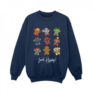 Marvel jongens Gingerbread Avengers Sweatshirt 12-13 zwart