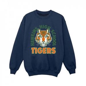 Pertemba FR - Apparel Netflix Boys Stranger Things Hawkins Arch Tiger-sweatshirt 9-11 Years wit