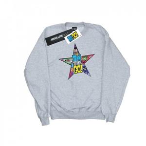 DC Comics Boys Teen Titans Go Star-logo-sweatshirt 9-11 Years wit