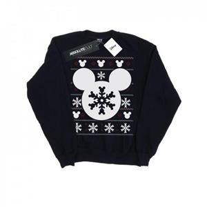 Disney Heren Mickey Mouse Kerst Silhouet Sweatshirt L marineblauwe kleur