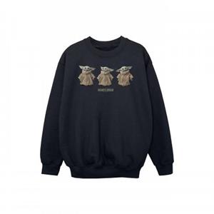 Star Wars Boys The Mandalorian The Child Poses Sweatshirt 9-11 Years wit