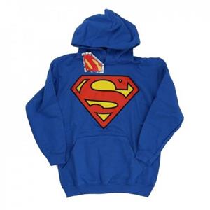 Hoodie met Superman-logo voor jongens van DC Comics 12-13 koningsblauwe kleur
