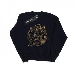 Marvel Boys Avengers Infinity War Marvel-logo sweatshirt 12-13 wit
