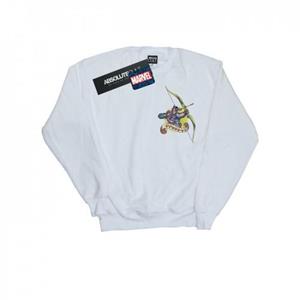 Marvel Hawkeye Tattoo-sweatshirt met borstprint voor heren XXL wit