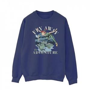 Disney Heren Peter Pan Fly Away To Adventure Sweatshirt L marineblauwe kleur