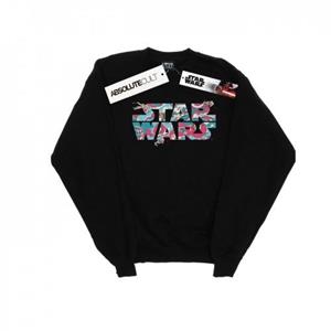 Star Wars Mens Wavy Ship Logo Sweatshirt L zwart
