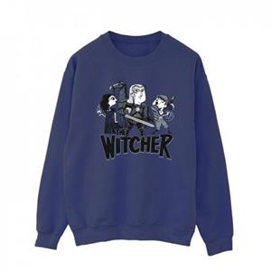 Pertemba FR - Apparel Netflix Heren The Witcher Team geïllustreerd sweatshirt L wit