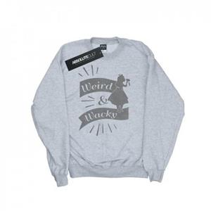 Disney Heren Alice In Wonderland raar en gek sweatshirt L wit