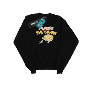 Animaniacs Heren Pinky en de Brain Cheese Head Sweatshirt M wit