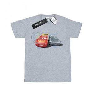 Disney Girls Cars Lightning Vs Storm katoenen T-shirt 5-6 Years wit