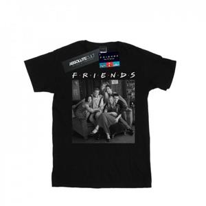 Friends Vrienden meisjes zwart-wit foto katoenen T-shirt 9-11 Years wit