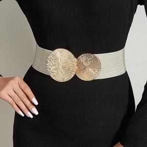 Mango Event Dames Hoge Kwaliteit Mode Elastische Brede Taille Afdichting Jas Jurk Corset Riemen voor Vrouwen Luxe Designer Vrouwelijke Tailleband 70cm zwart