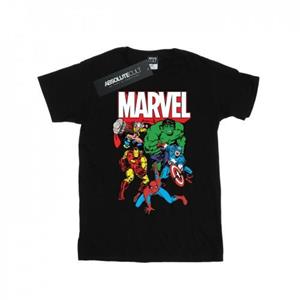 Marvel Girls Hero Group katoenen T-shirt 12-13 wit