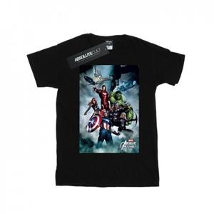 Marvel Girls Avengers Team Montage katoenen T-shirt 12-13 wit