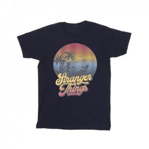 Pertemba FR - Apparel Netflix Girls Stranger Things LA katoenen T-shirt met kleurovergang 9-11 Years wit