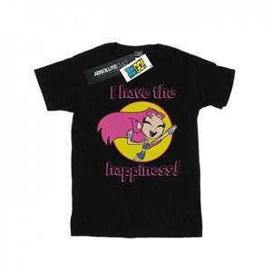 DC Comics Girls Teen Titans Go I Have The Happiness katoenen T-shirt 12-13 zwart