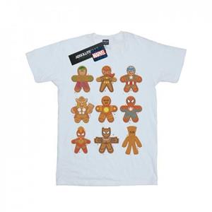 Marvel Boys Avengers Kerstmis peperkoek T-shirt 9-11 Years wit