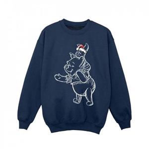 Disney Girls Winnie de Poeh Knorretje kersttrui 12-13 zwart