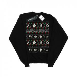 Disney Boys Nightmare Before Christmas Feestelijke Iconen Sweatshirt 12-13 zwart