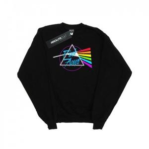 Pink Floyd jongens neon Darkside-sweatshirt 12-13 zwart
