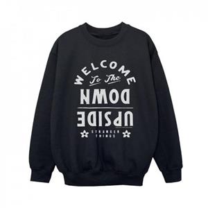 Pertemba FR - Apparel Netflix Boys Stranger Things Welkom bij het omgekeerde sweatshirt 12-13 zwart