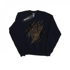 Marvel Boys Black Panther gouden hoofd Sweatshirt 7-8 Years wit