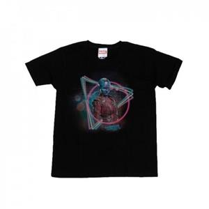 Marvel Girls Guardians of the Galaxy Neon Nebula katoenen T-shirt 12-13 zwart