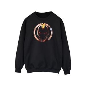 Iron Man heren montagesweatshirt L zwart