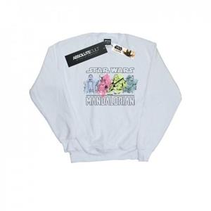 Star Wars Mens The Mandalorian Character Pose Sweatshirt L wit